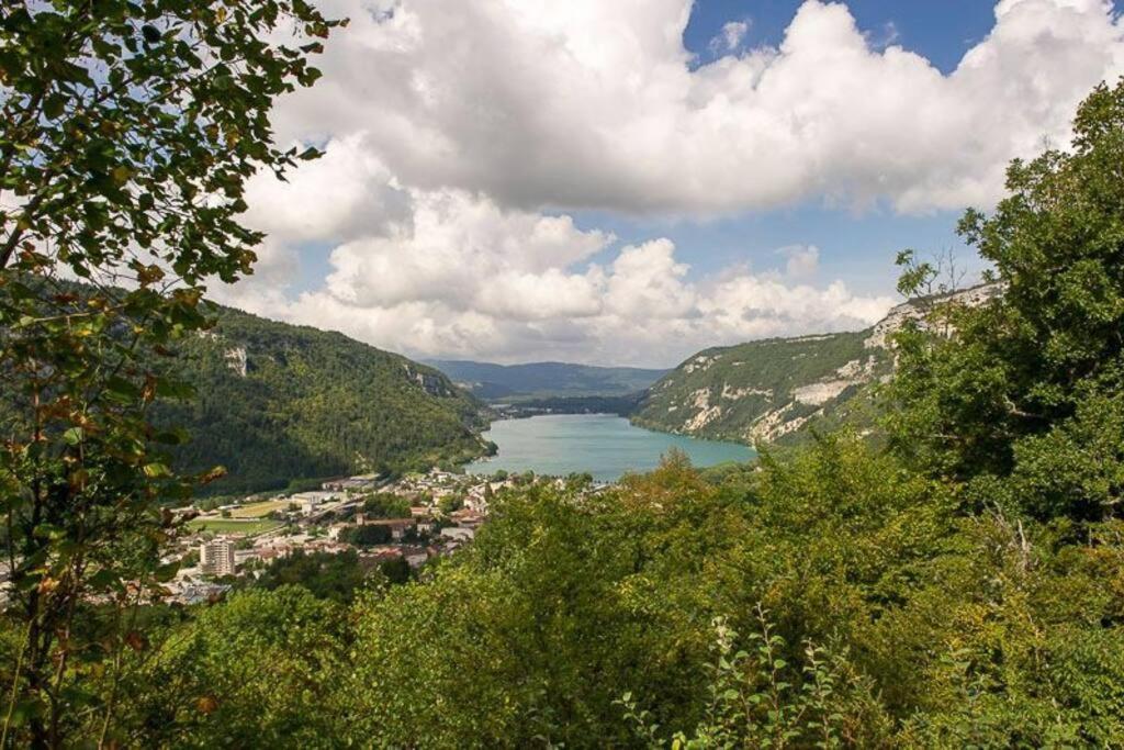 Joli Appartement En Face De Lac Nantua Extérieur photo